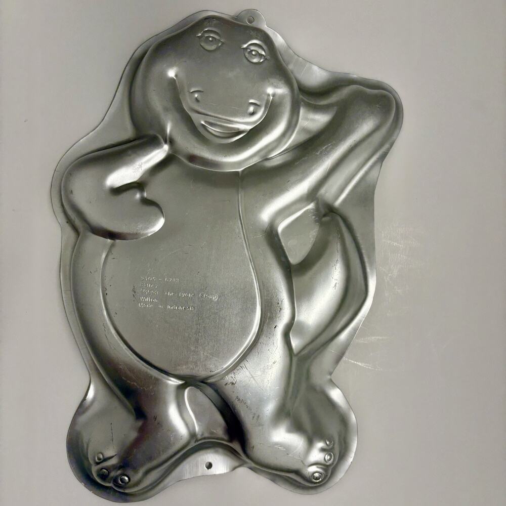 VTG 1993 Wilton Barney Cake Pan Barney 14" Long X 10" Wide With Signs Of Wear